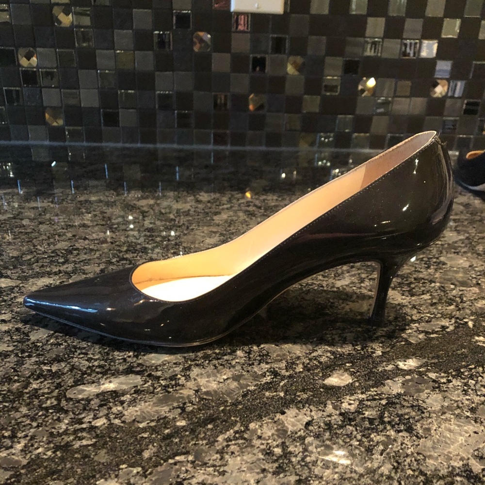 Jimmy Choo Navy Patent Heels - Picture 5 of 16